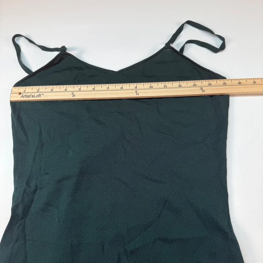 Sandro Paris Dark Green Slip‎ Dress Women's Size Small/Medium? Use Measurements - Picture 7 of 10